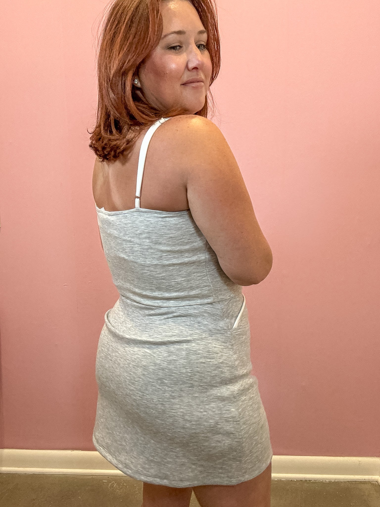  Contrast Binding Cami Top | Grey