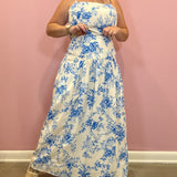 Peyton Floral Flared Maxi Skirt