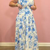 Peyton Floral Flared Maxi Skirt
