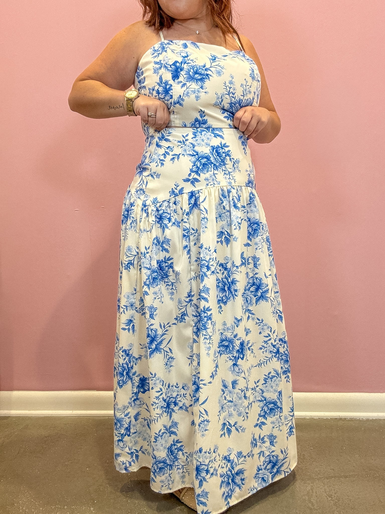 Peyton Floral Flared Maxi Skirt