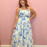 Peyton Floral Flared Maxi Skirt