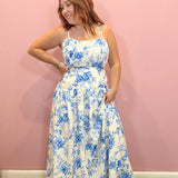 Peyton Floral Flared Maxi Skirt