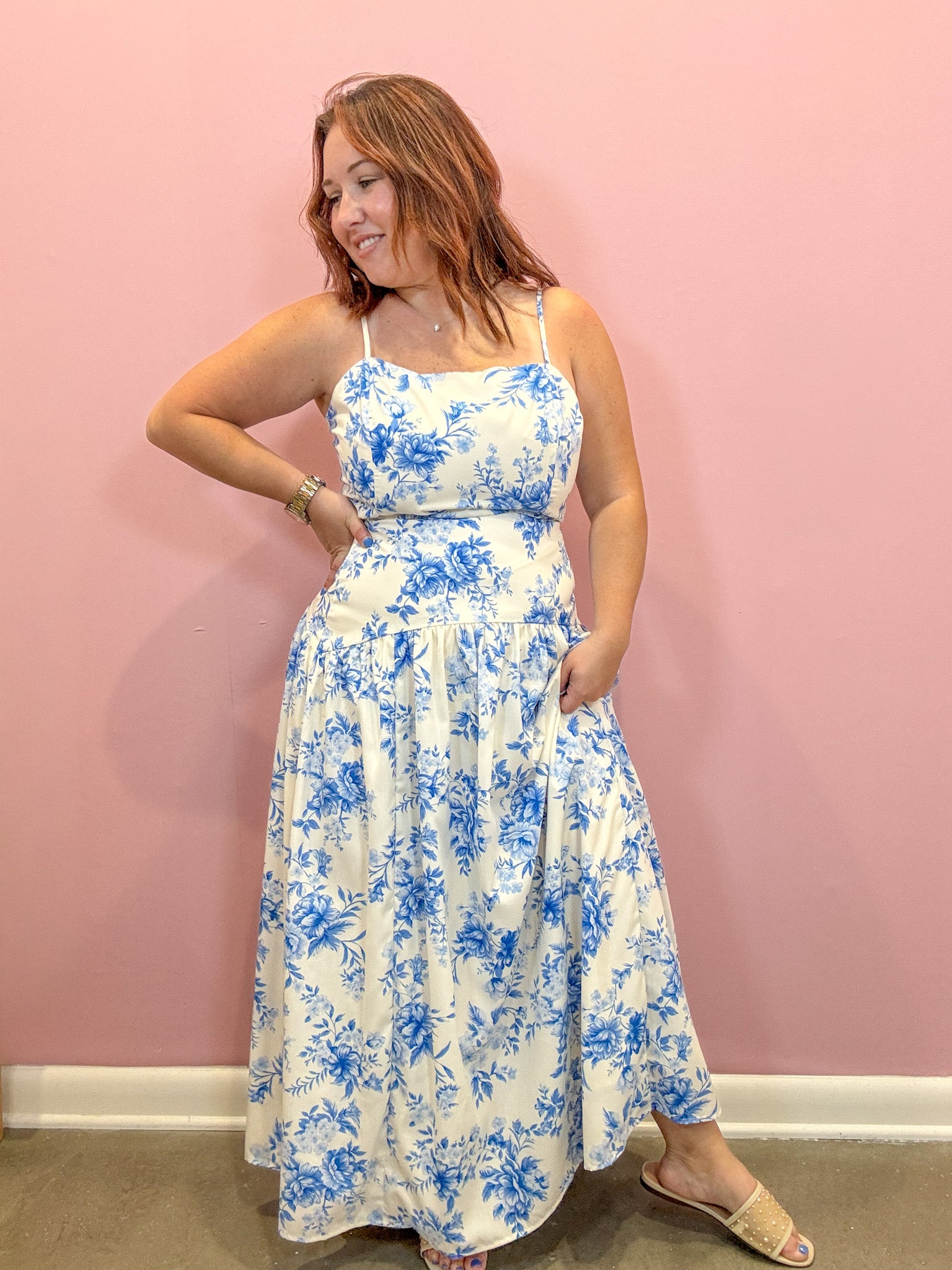 Peyton Floral Flared Maxi Skirt