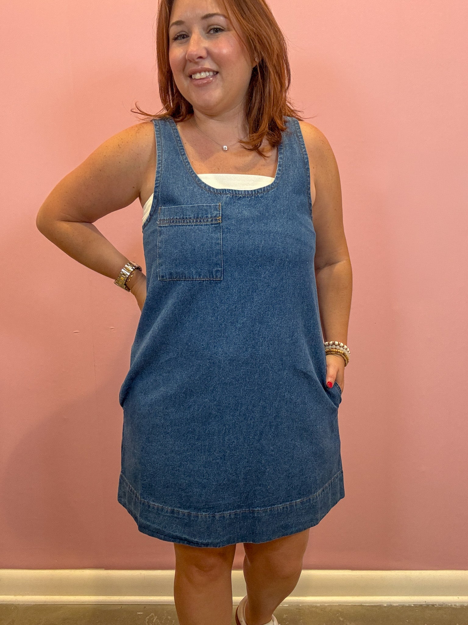 Denim Shift Dress