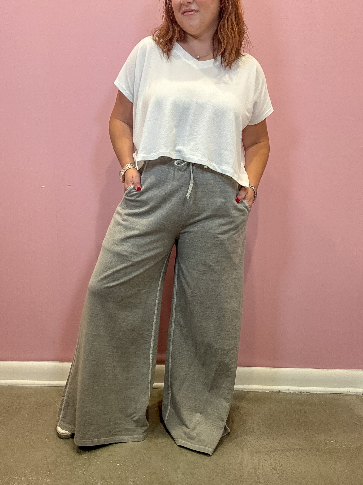 French Terry Washed Pants | Sleet