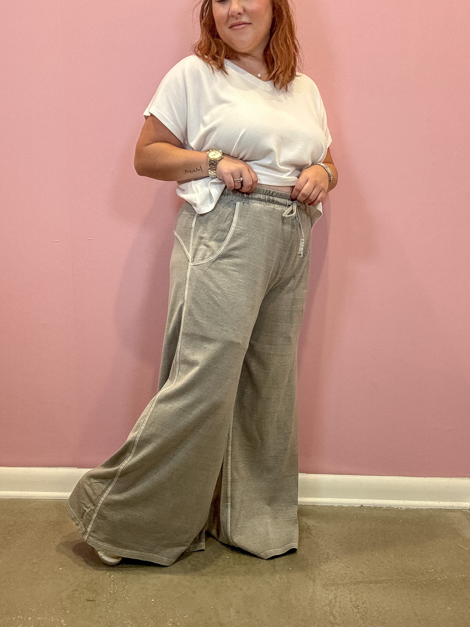 French Terry Washed Pants | Sleet