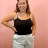 Double Layered Cami | Black