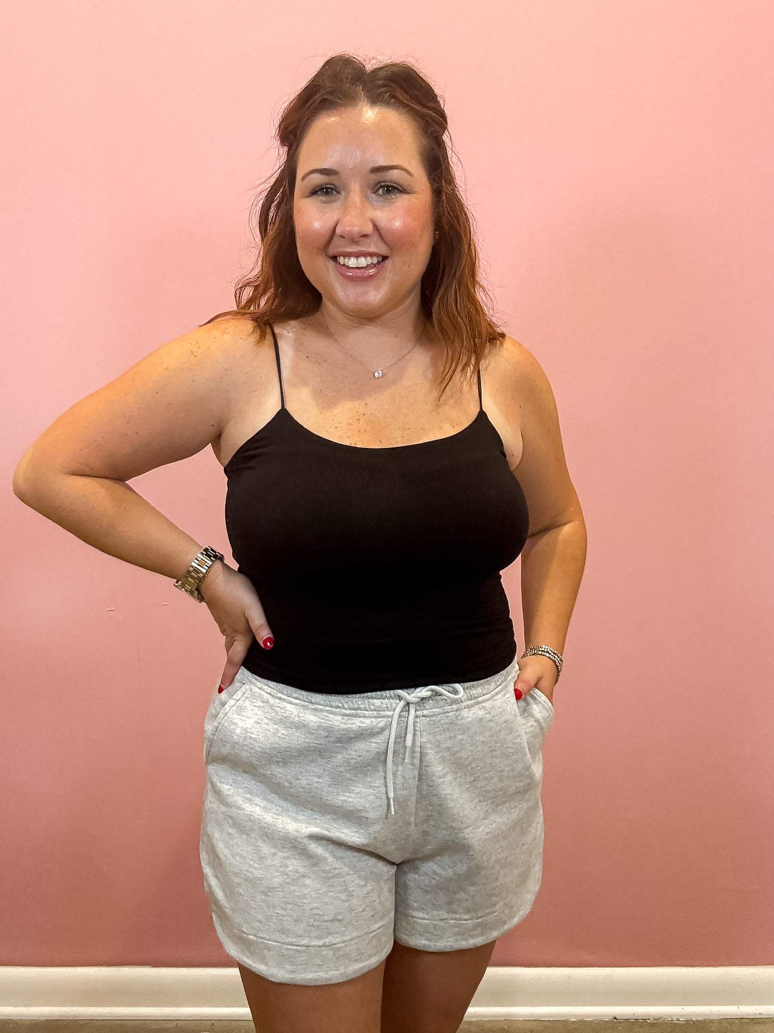 Double Layered Cami | Black