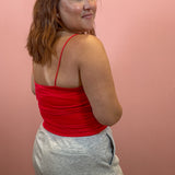 Double Layered Cami | Red
