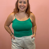 Double Layered Cami | Kelly Green