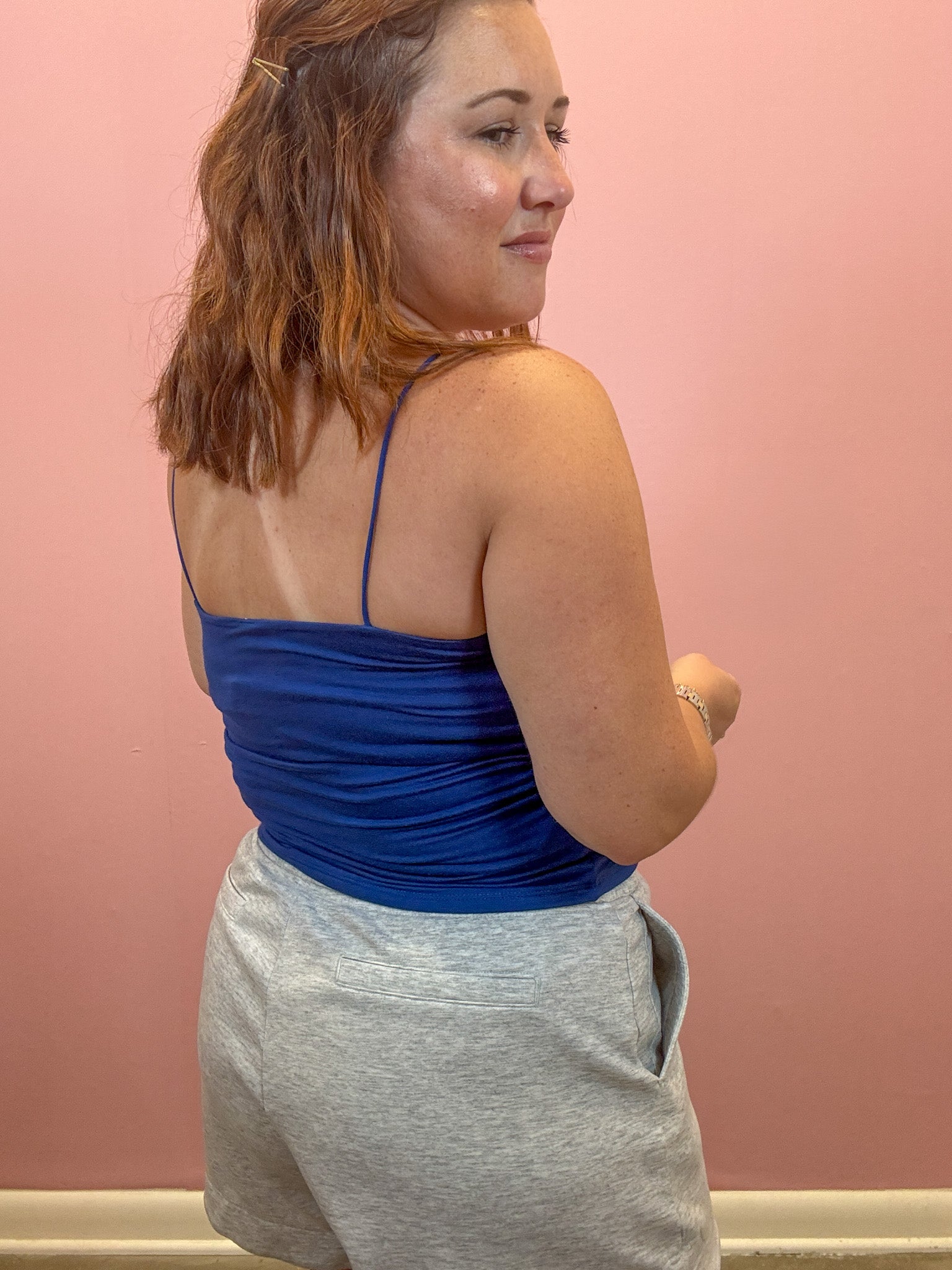 Double Layered Cami | Light Navy