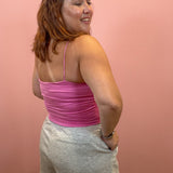 Double Layered Cami | Candy Pink