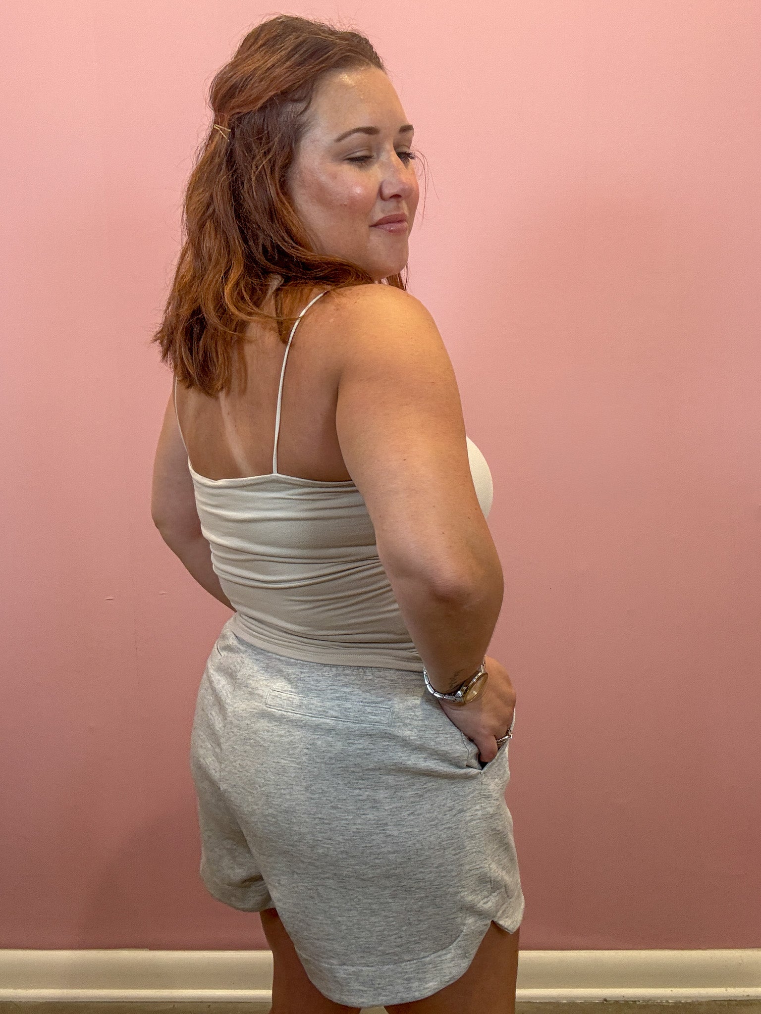 Double Layered Cami | Sand Beige
