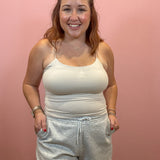 Double Layered Cami | Sand Beige
