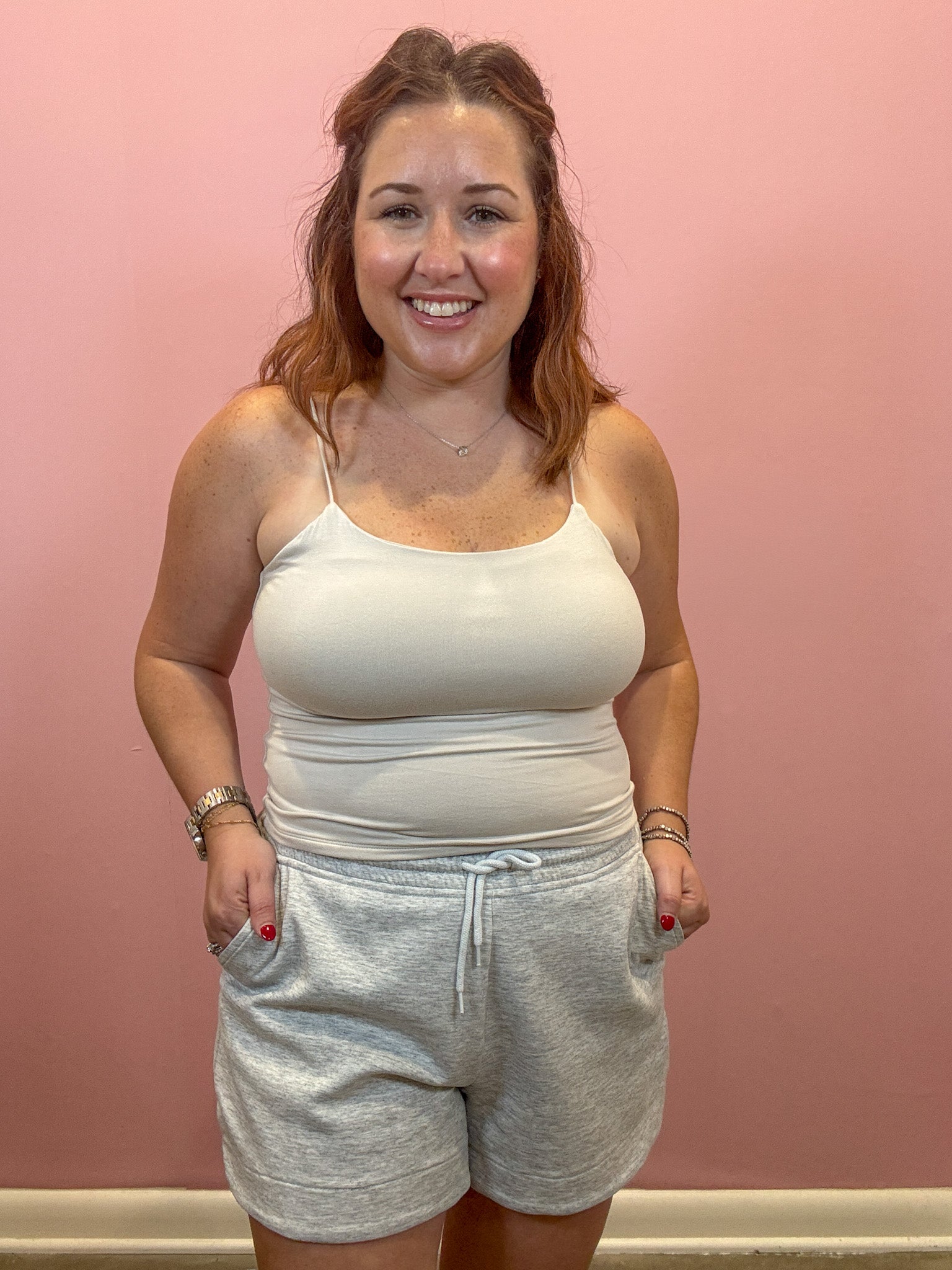 Double Layered Cami | Sand Beige