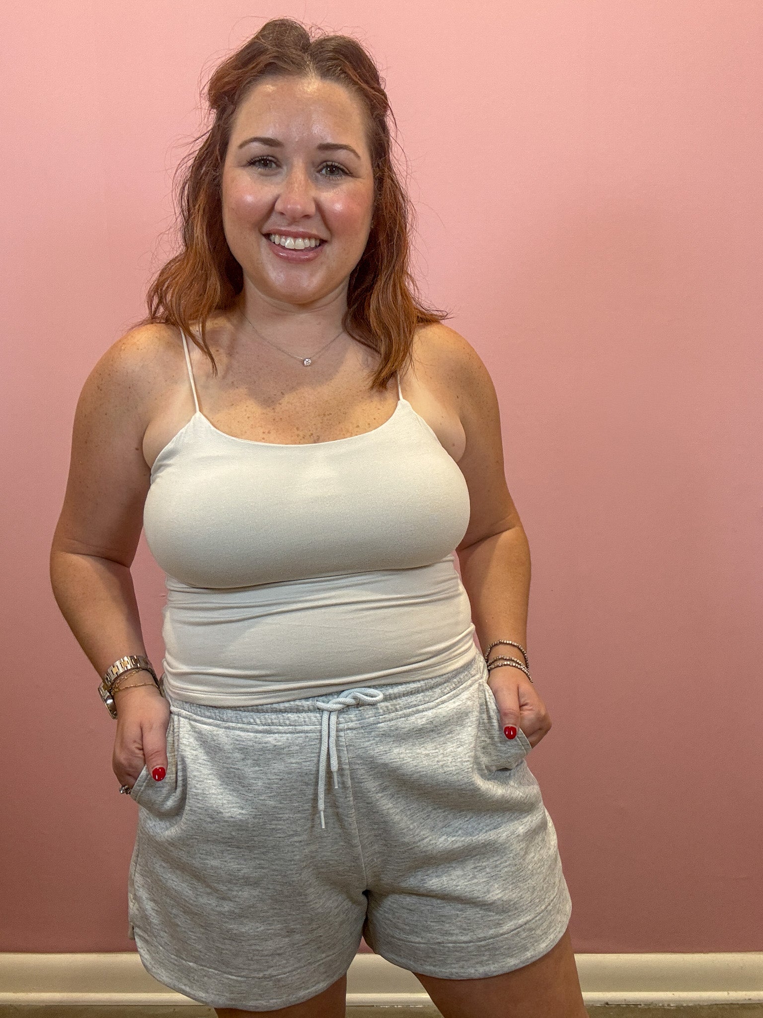 Double Layered Cami | Sand Beige