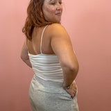 Double Layered Cami | White