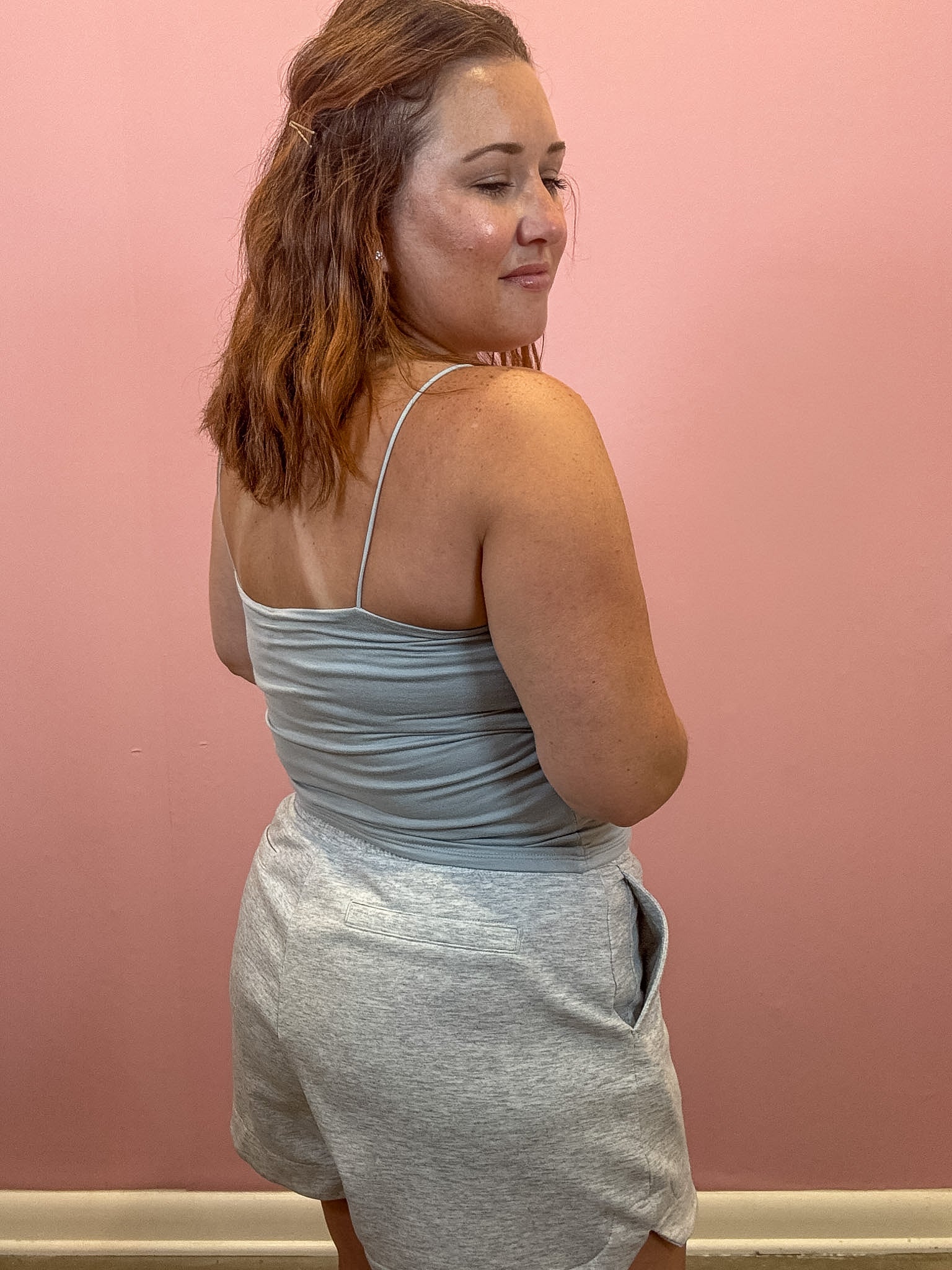 Double Layered Cami | Light Grey