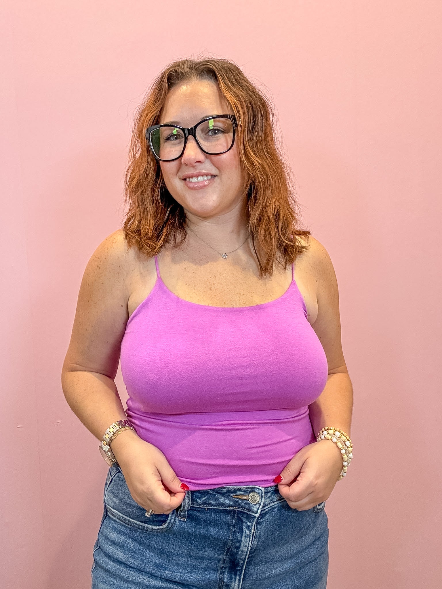 Double Layered Cami | Mauve