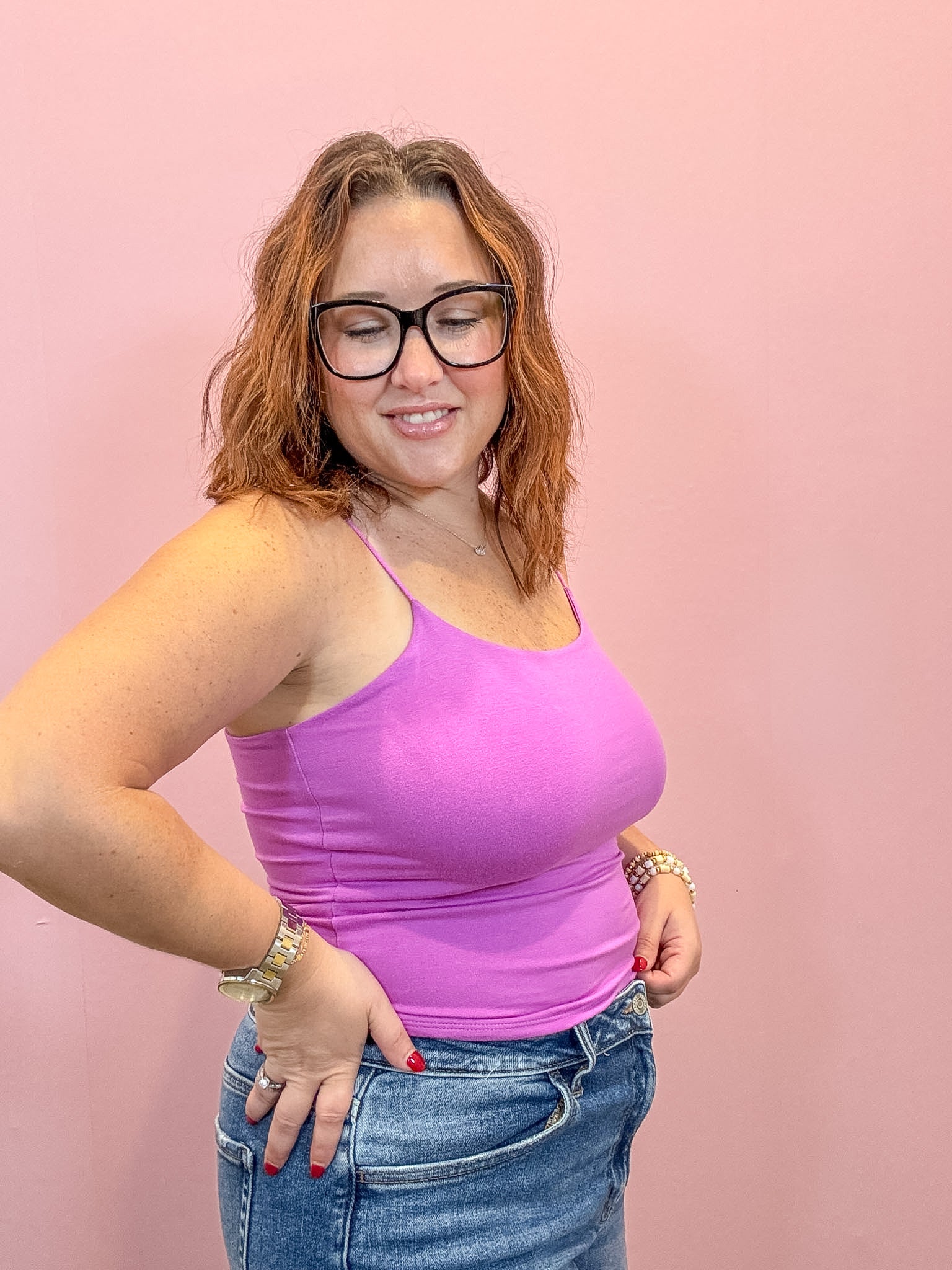 Double Layered Cami | Mauve