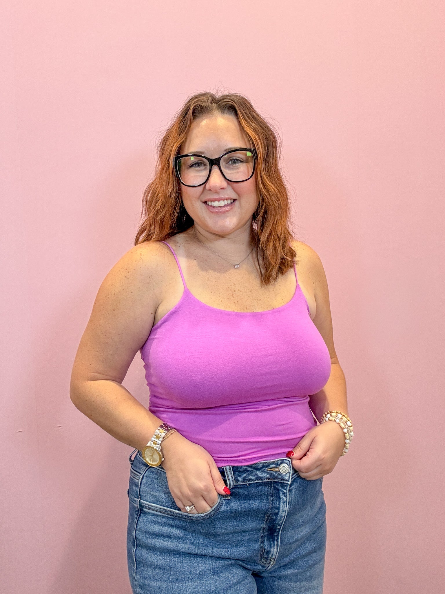 Double Layered Cami | Mauve