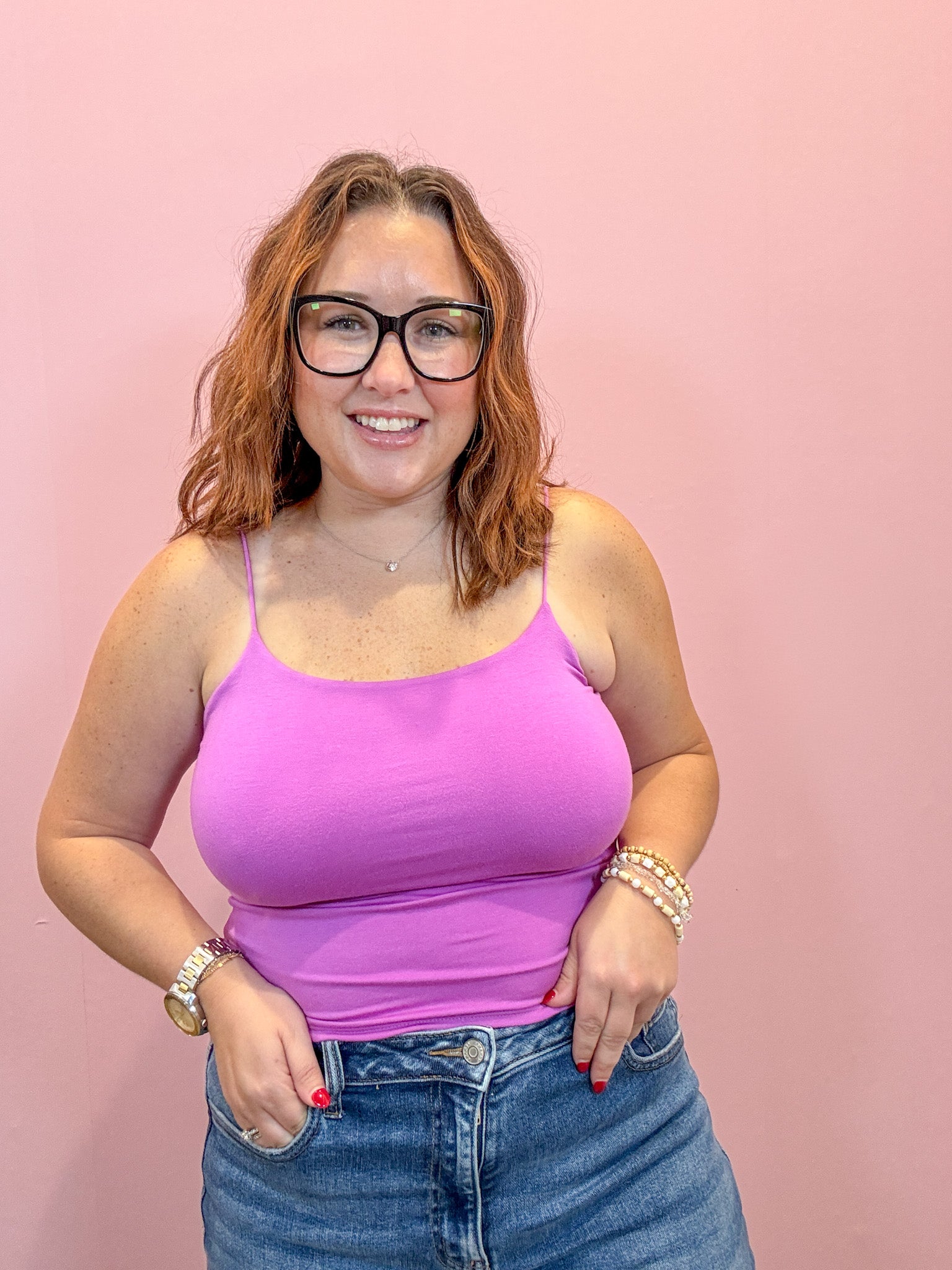 Double Layered Cami | Mauve