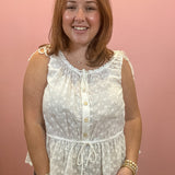 Eyelet Sleeveless Top