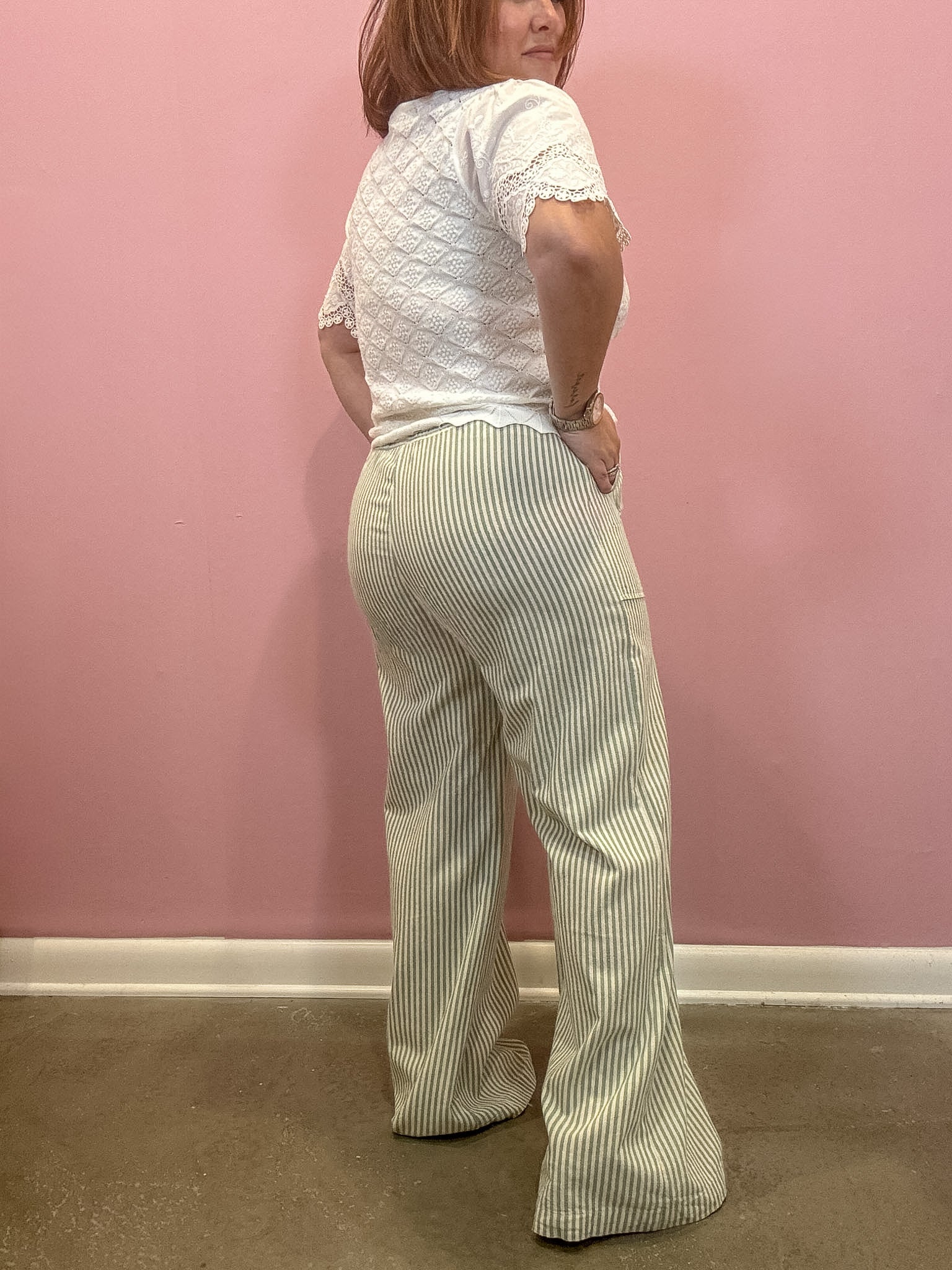 Striped Wide Pants