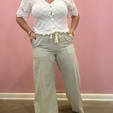 Striped Wide Pants