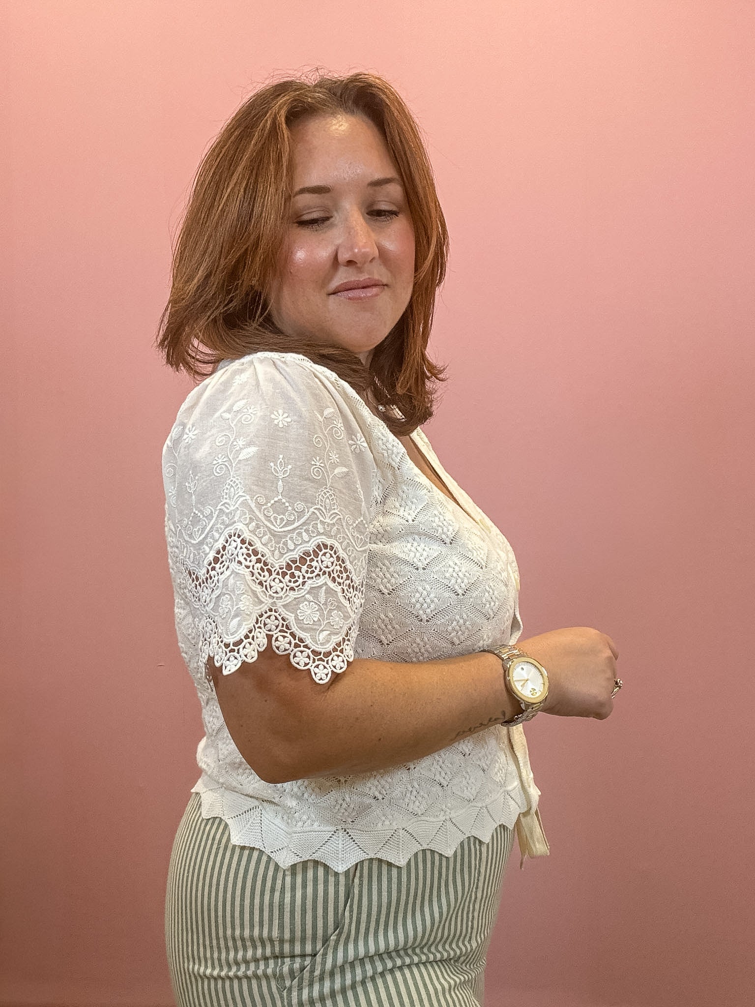 Monroe Crochet Crop Cardigan