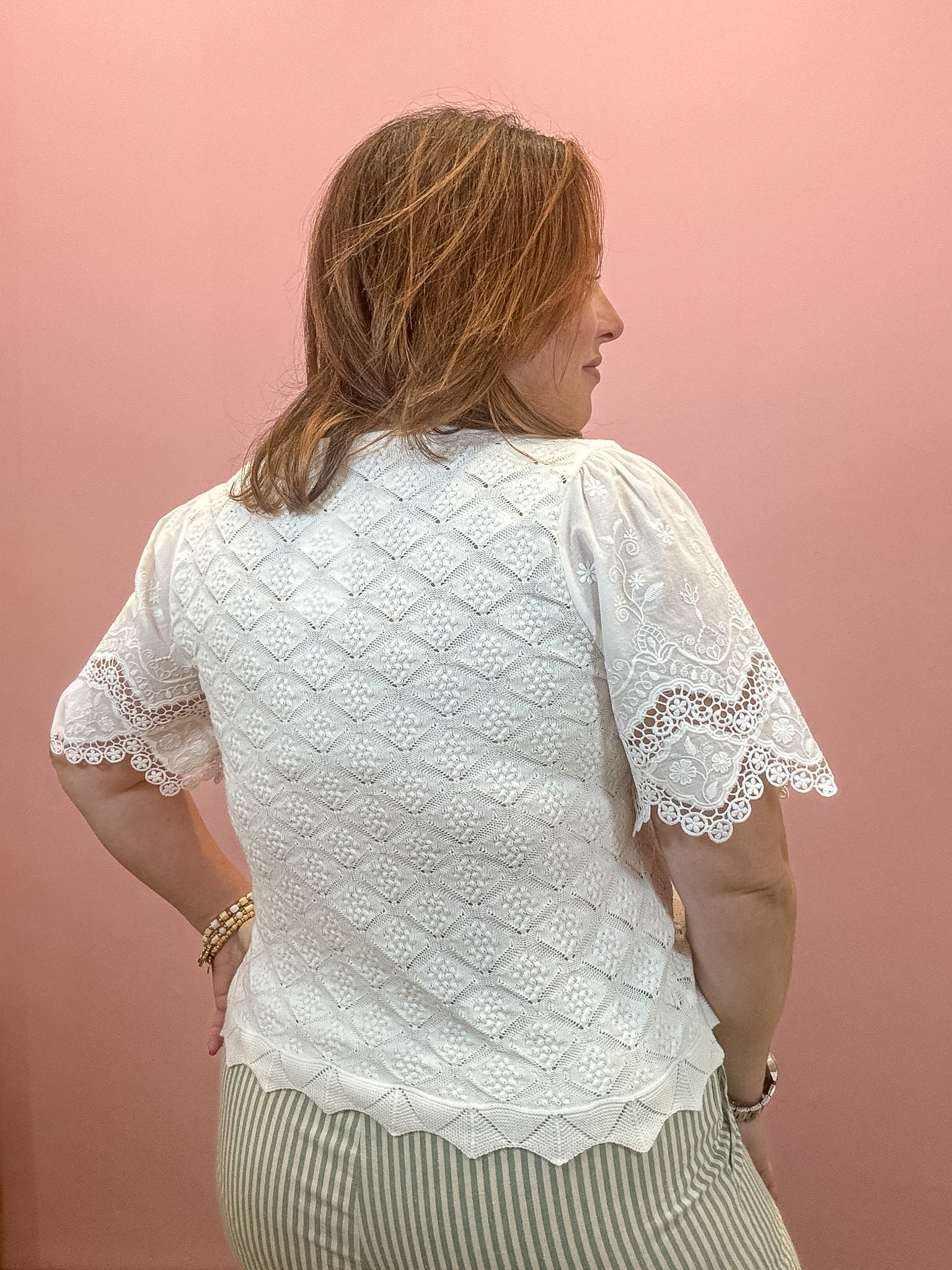 Monroe Crochet Crop Cardigan