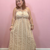 Embroidery Midi Dress