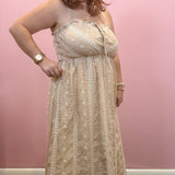 Embroidery Midi Dress