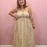 Embroidery Midi Dress