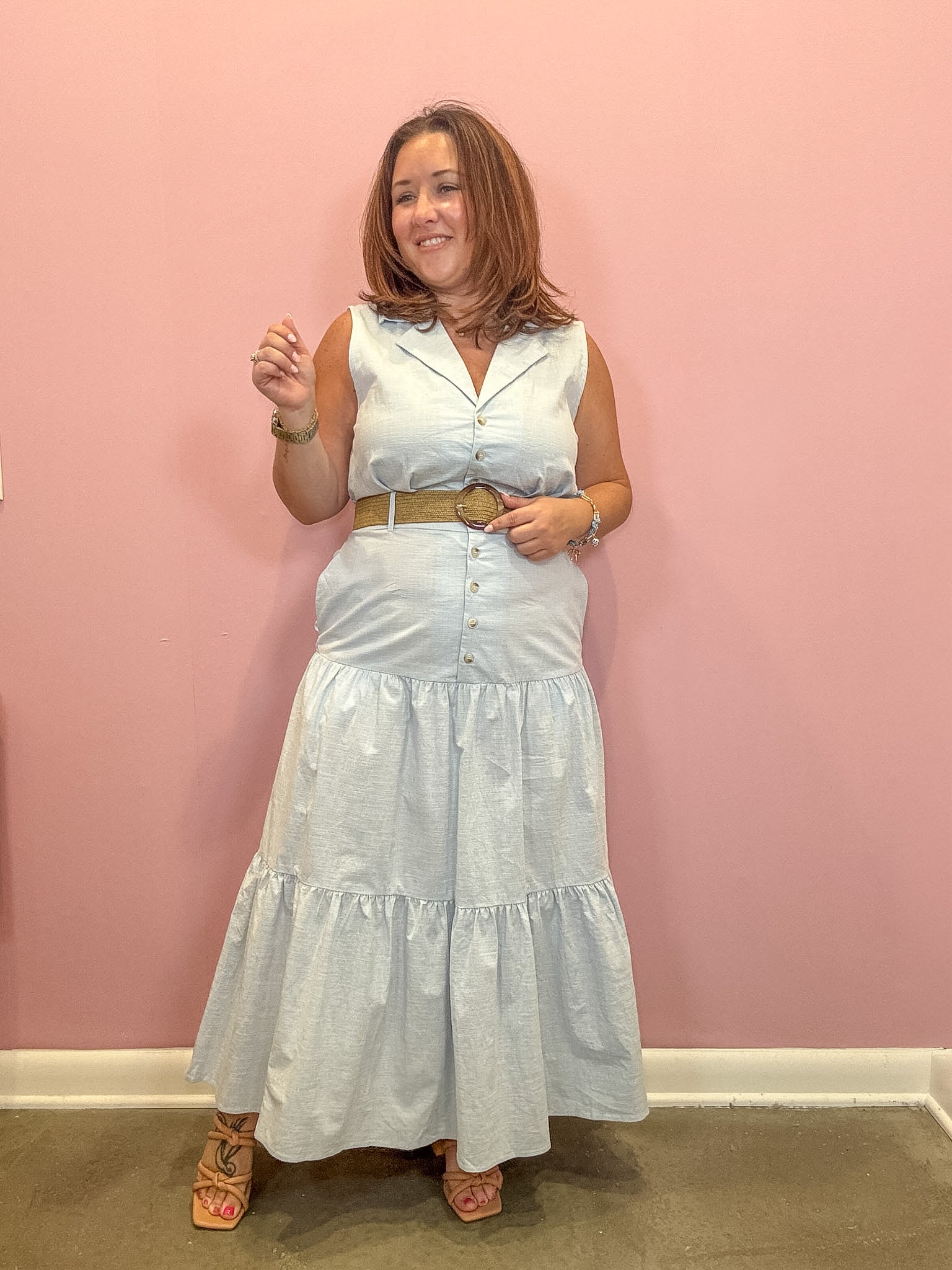 Tenley Collared Midi Shirtdress