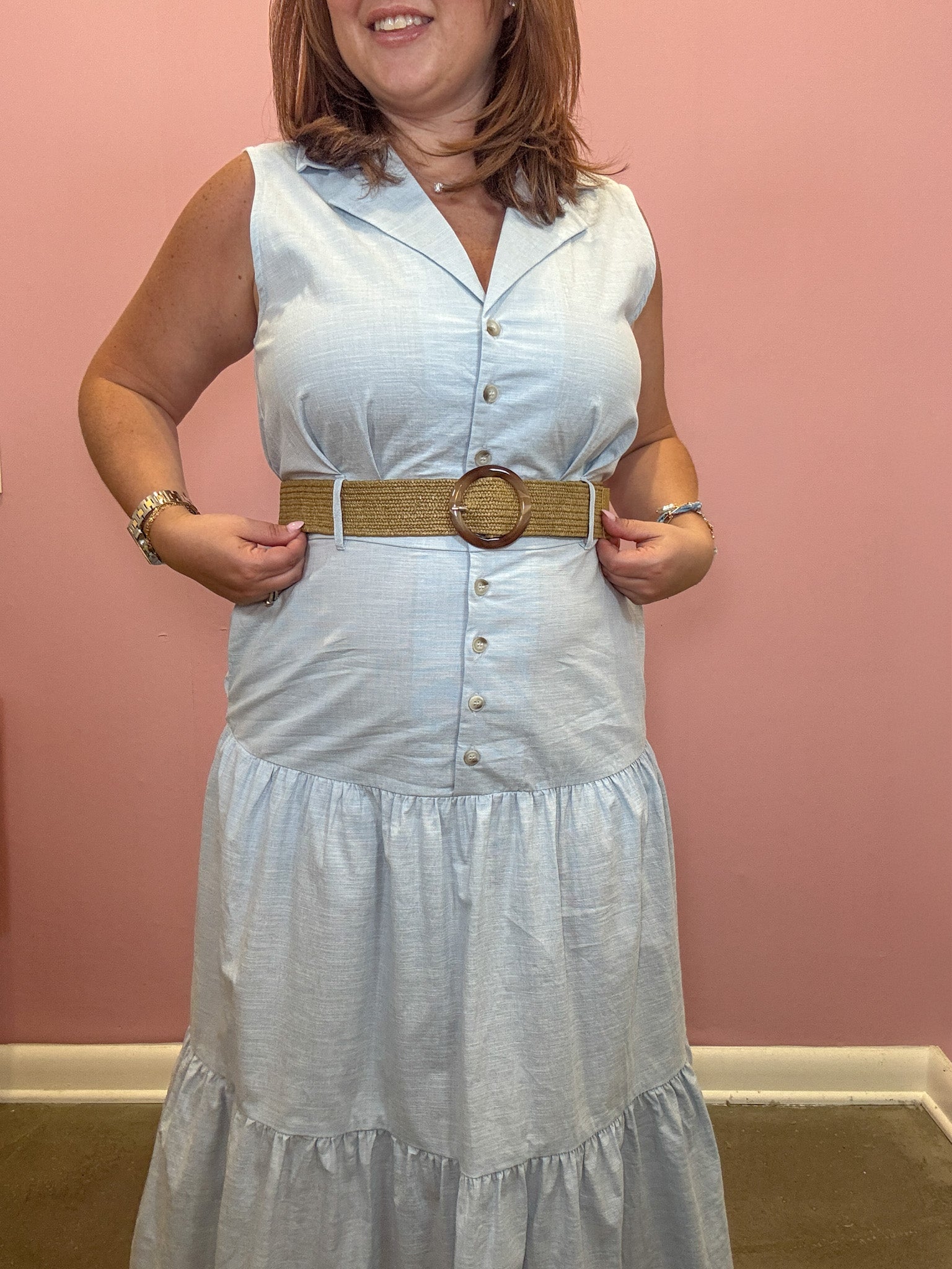 Tenley Collared Midi Shirtdress