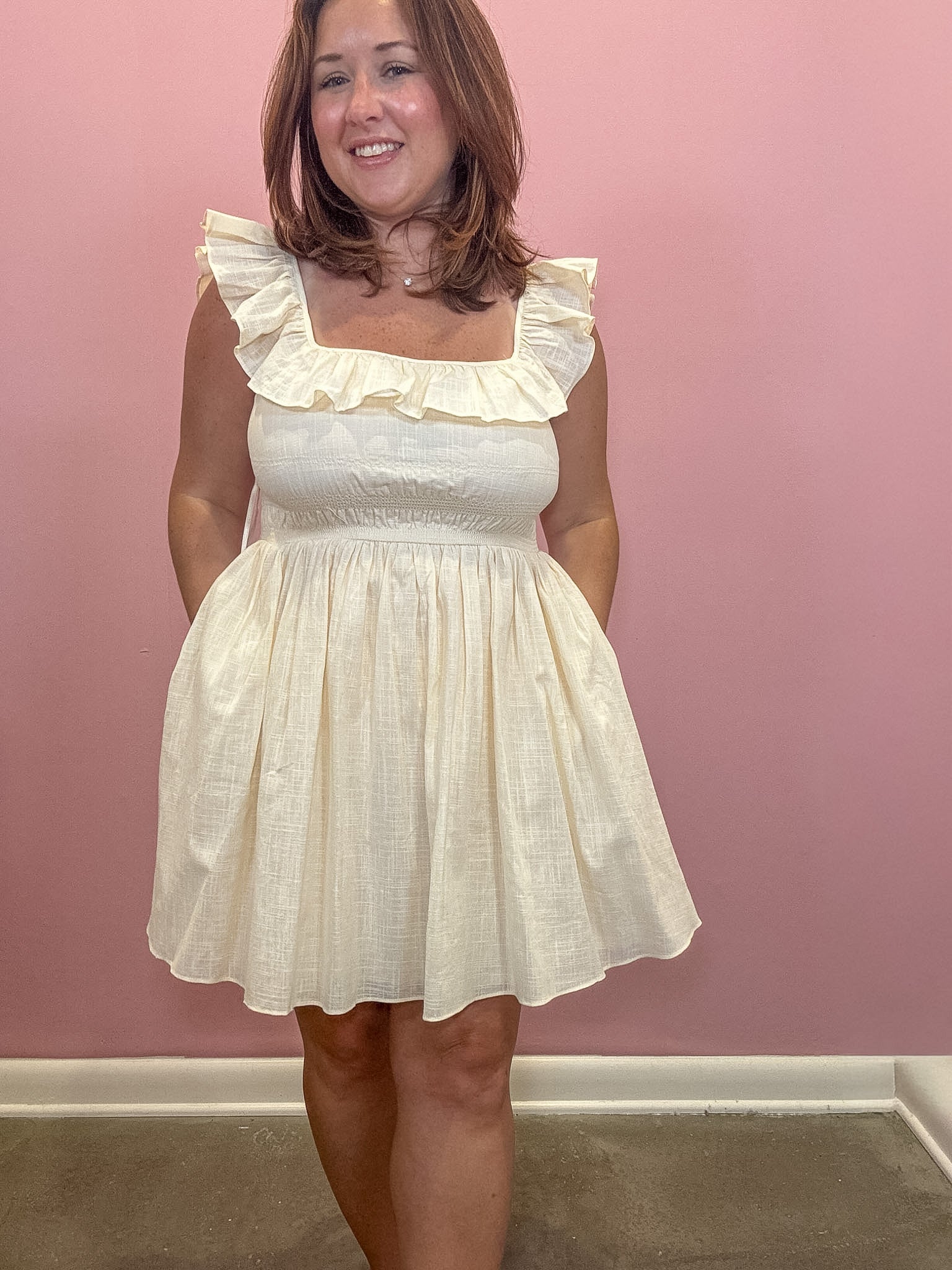 Riley Ruffled Smocked Bodice Dress