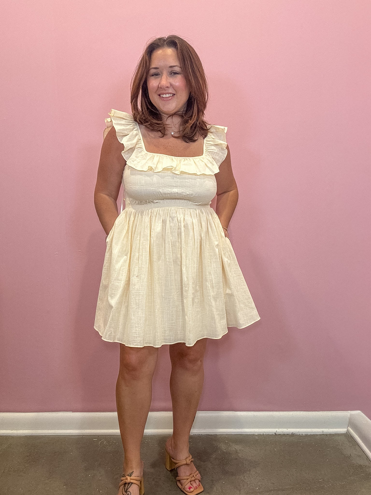 Riley Ruffled Smocked Bodice Dress