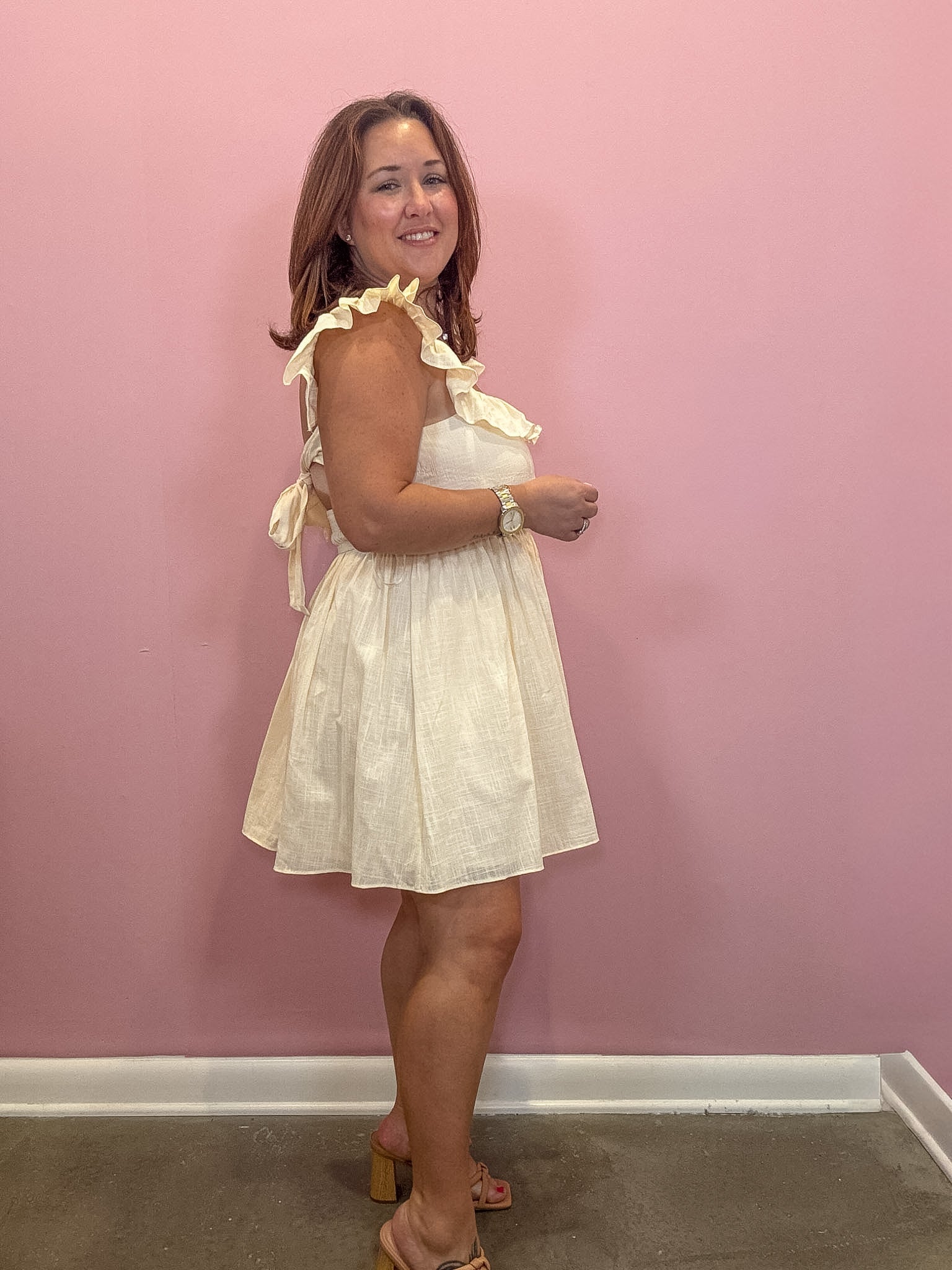 Riley Ruffled Smocked Bodice Dress