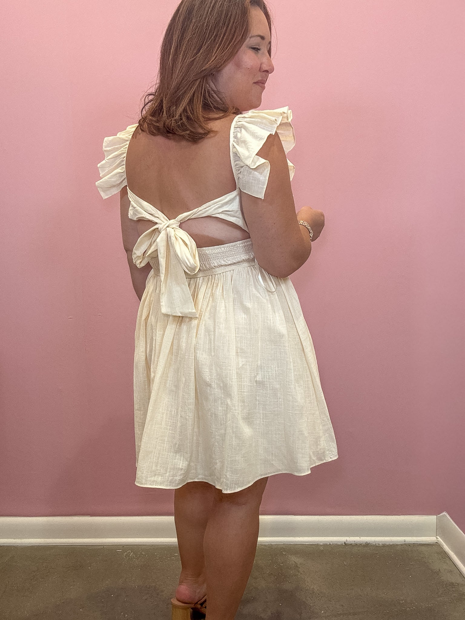 Riley Ruffled Smocked Bodice Dress