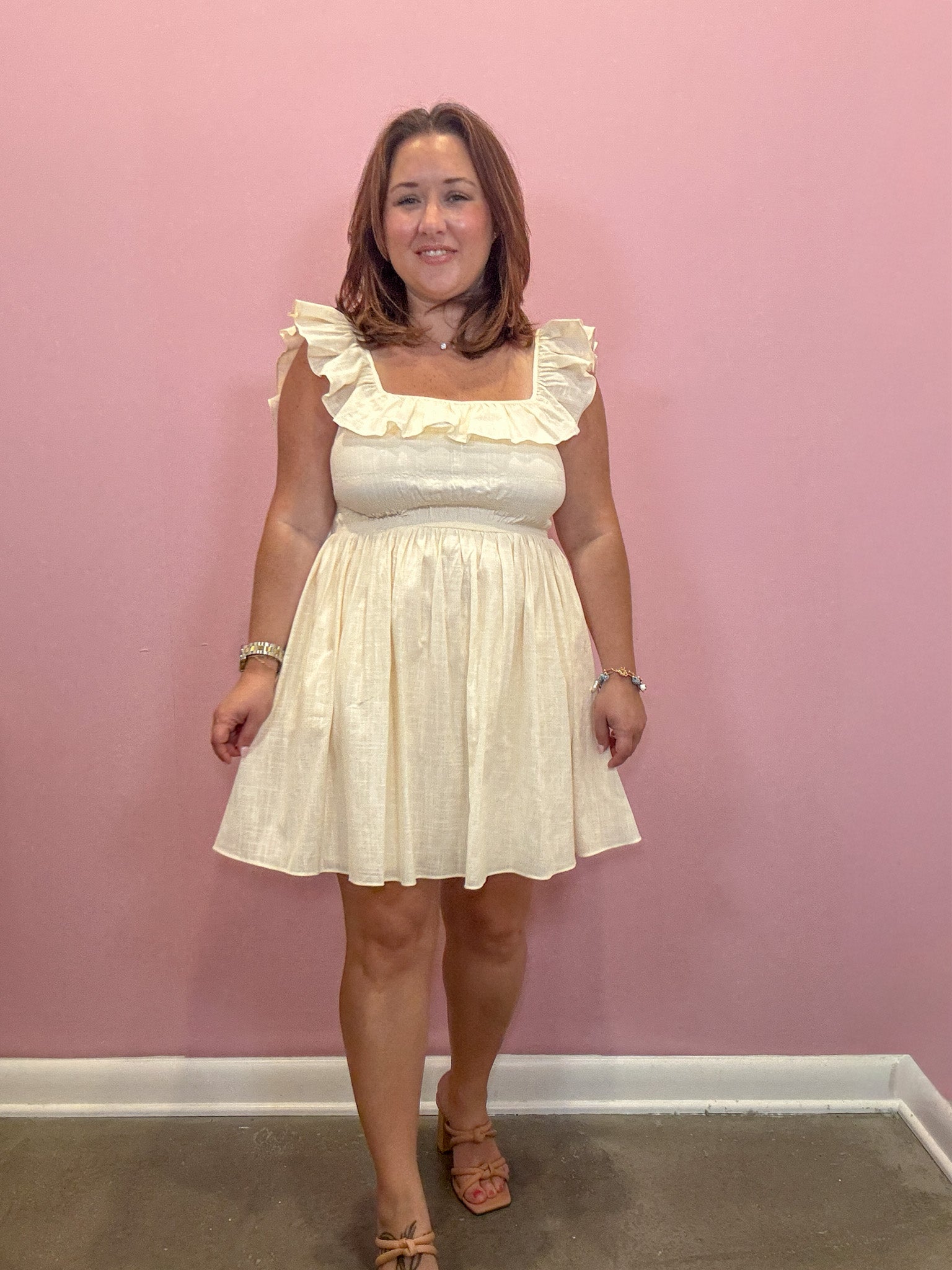 Riley Ruffled Smocked Bodice Dress
