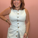 Rowan Button-Front Paneled Vest