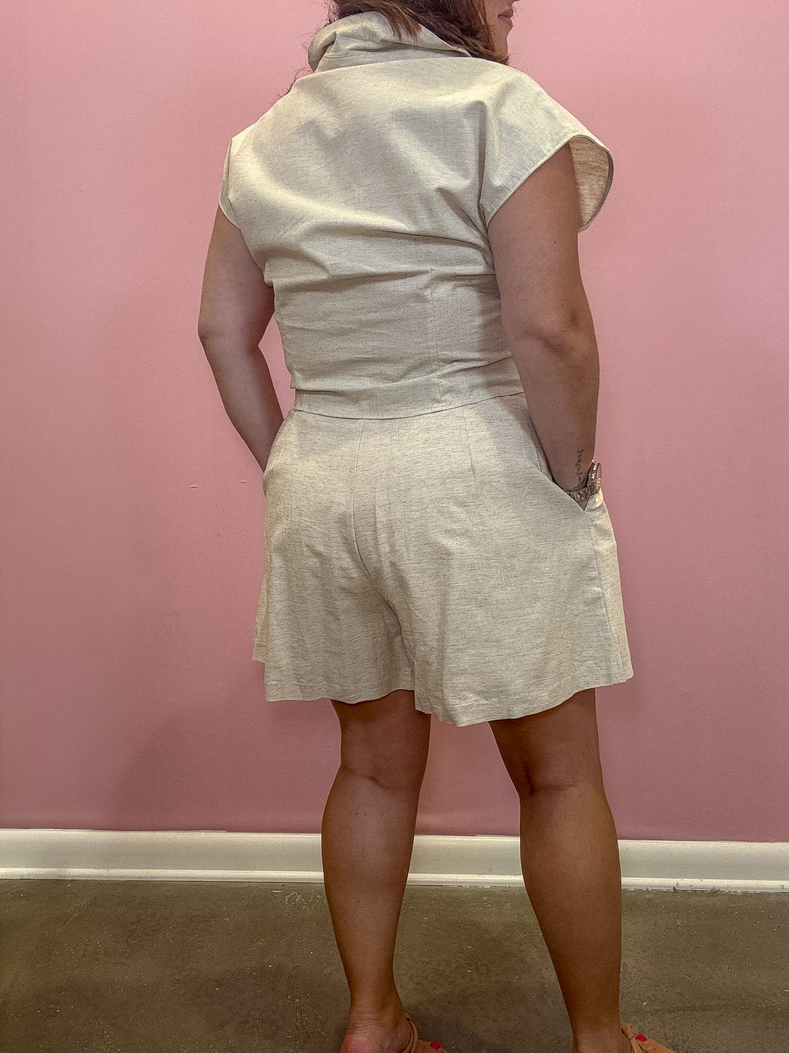 Ainsley High Rise Pleated Shorts