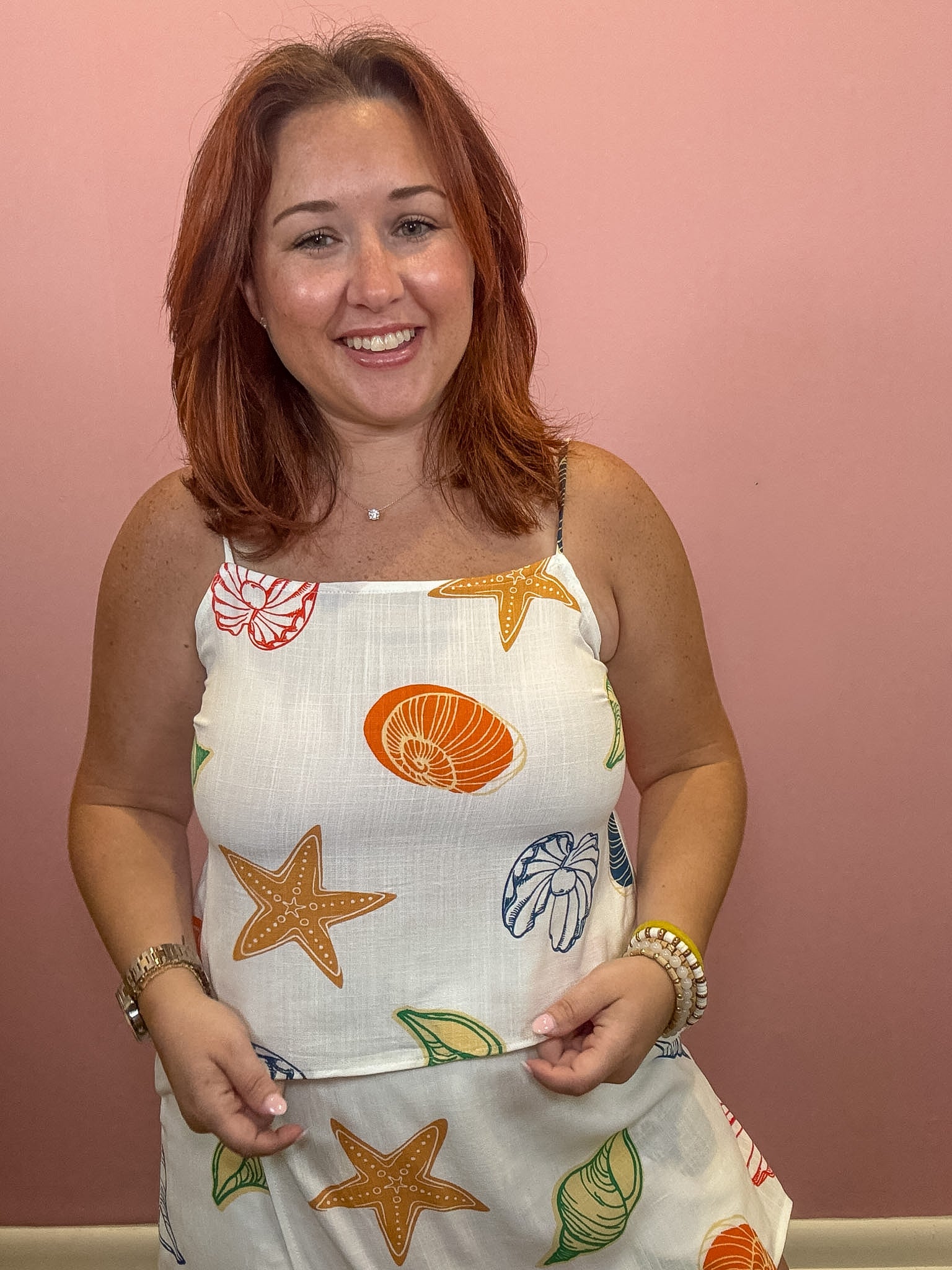 Summer Shells Sleeveless Top