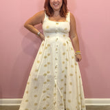 Seashell Sleeveless Midi Dress