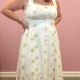 Seashell Sleeveless Midi Dress