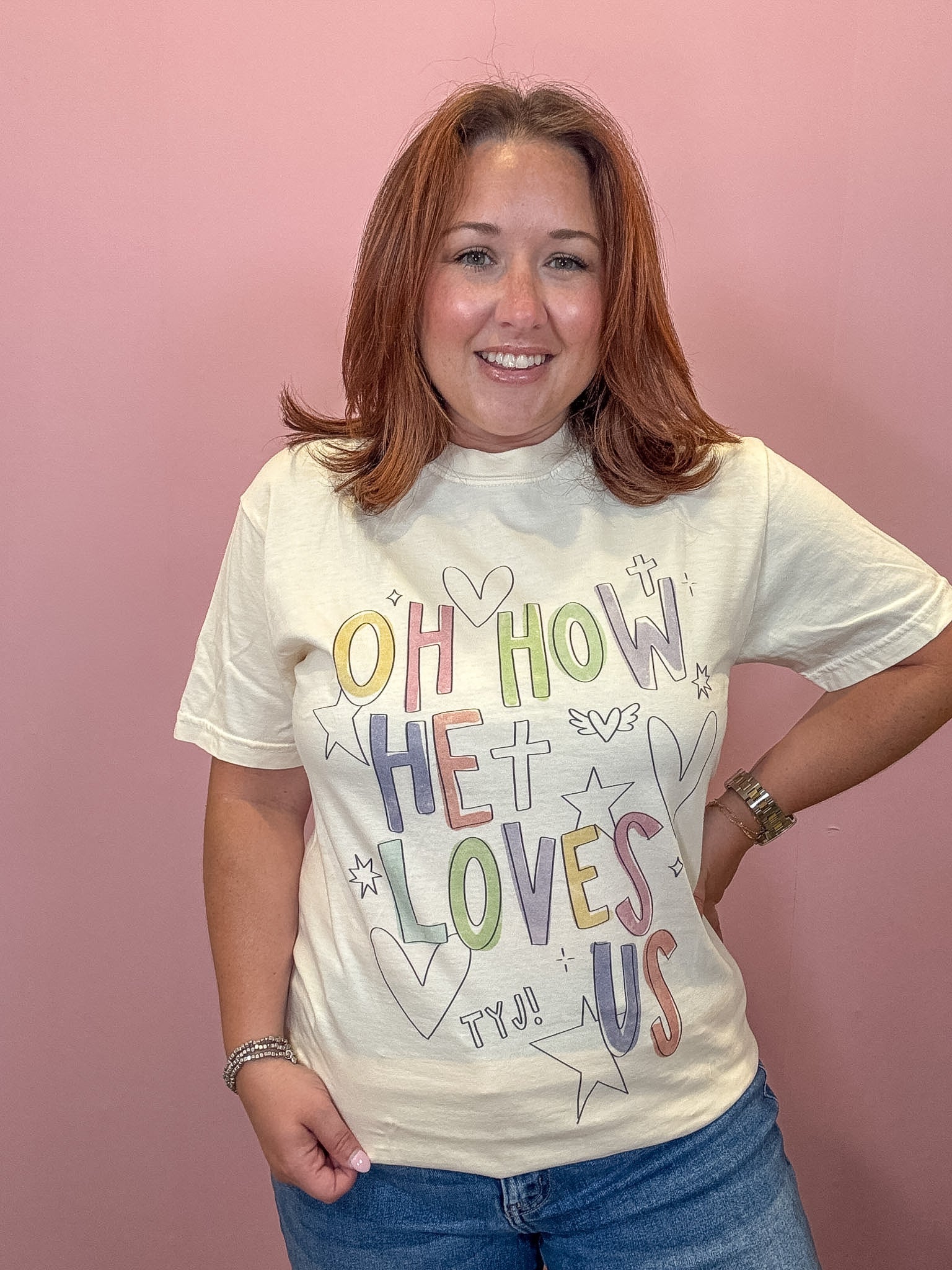 Oh How He Loves Us Graphic Tee