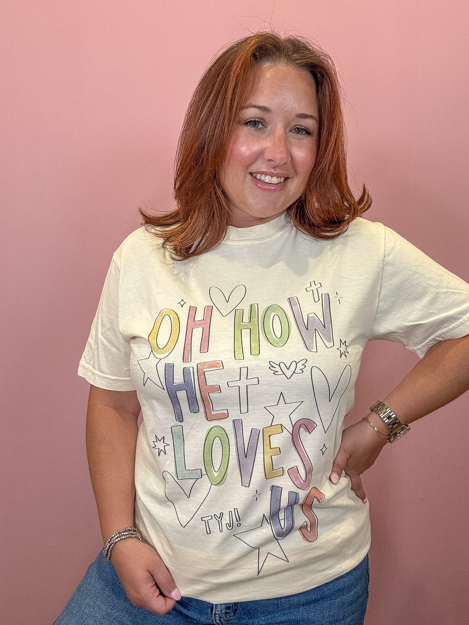 Oh How He Loves Us Graphic Tee