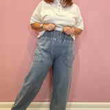 Arizona Cropped Denim Pants