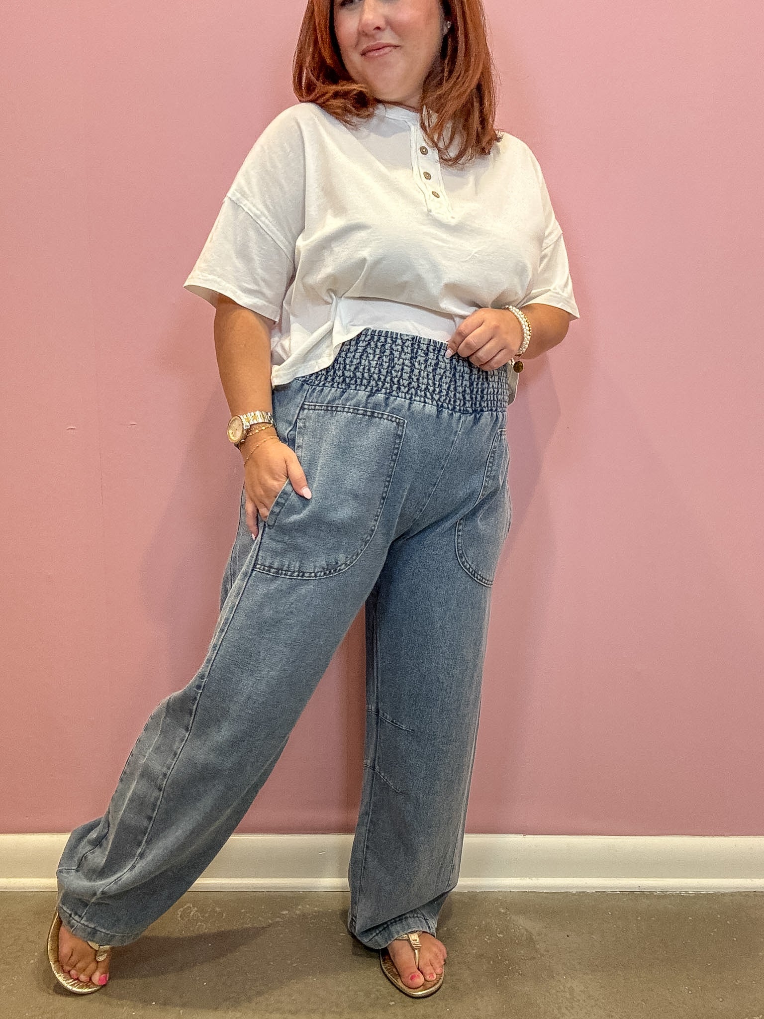 Arizona Cropped Denim Pants